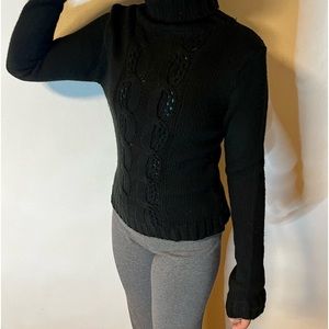 Large 14-16 Girls black sweater